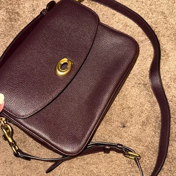 Coach Dark Brown Leather Crossbody Bag - Picture 8 of 9